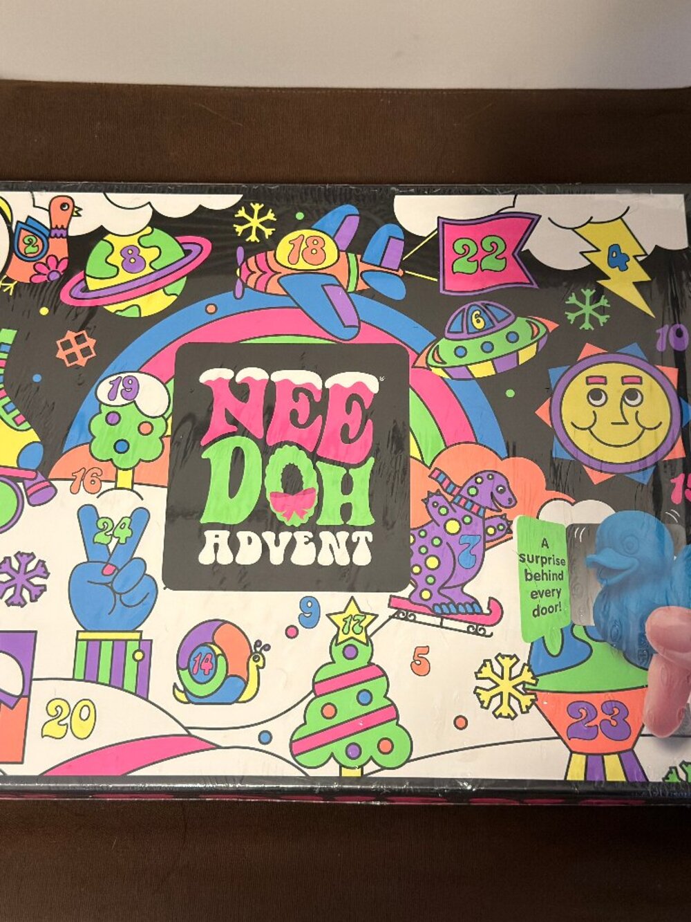 Schylling NeeDoh Advent Calendar Christmas Squishmas 24 Days Fidget New Sealed